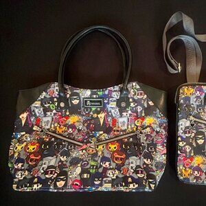 Tokidoki Satchel/ Bag and Cross Body Bag, Robbery Print